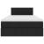 Pat cu saltea și spațiu de depozitare Negru 120 x 190 cm GartenMobel Dekor