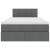 Pat cu saltea și spațiu de depozitare Gri închis 120 x 200 cm GartenMobel Dekor