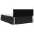 Pat cu saltea și spațiu de depozitare Negru 140 x 190 cm GartenMobel Dekor