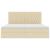 Pat cu saltea și spațiu de depozitare Creme 200 x 200 cm GartenMobel Dekor