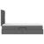 Pat cu saltea și spațiu de depozitare Gri închis 90 x 200 cm GartenMobel Dekor
