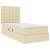 Pat cu saltea și spațiu de depozitare Creme 90 x 200 cm GartenMobel Dekor