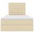Pat cu saltea și spațiu de depozitare Creme 120 x 200 cm GartenMobel Dekor