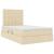 Pat cu saltea și spațiu de depozitare Creme 120 x 200 cm GartenMobel Dekor
