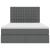 Pat cu saltea și spațiu de depozitare Gri închis 140 x 200 cm GartenMobel Dekor