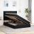 Pat cu saltea și spațiu de depozitare Negru 140 x 190 cm GartenMobel Dekor