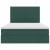Pat cu saltea și spațiu de depozitare Verde închis 140 x 190 cm GartenMobel Dekor