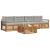 Set de canapele de exterior 5 pcs Gri natural și deschis GartenMobel Dekor