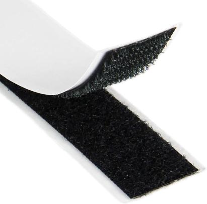 Banda Velcro autoadeziva, dimensiuni 30mm latime x 100cm lungime, culoare neagra FAVLine Selection