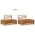 Set de canapele de exterior 2 Bucată natural 203,5 x 83 x 73 cm GartenMobel Dekor