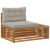 Set de canapele de exterior 2 Bucată Gri natural și deschis GartenMobel Dekor
