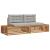 Set de canapele de exterior 2 Bucată Gri natural și deschis GartenMobel Dekor