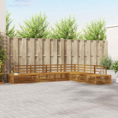 Set de canapele de exterior 6 Bucată natural GartenMobel Dekor