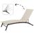 Sezlong pliabil reglabil pentru terasa si balcon, textilena si cadru otel, 195x63x90 cm, bej
