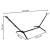 Suport pentru hamac din metal reglabil, cu husa transport, 270x99x95 cm, negru