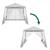 Cort pavilion de gradina 3x3 m cu plasa anti-insecte si structura metalica