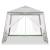 Cort pavilion de gradina 3x3 m cu plasa anti-insecte si structura metalica