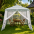 Cort pavilion de gradina 3x3 m cu plasa anti-insecte si structura metalica