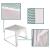 Cort pavilion de gradina 3x3 m cu plasa anti-insecte si structura metalica