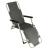Sezlong pliabil gradina cu perna groasa si tetiera, 2 pozitii, cadru metalic, 170x60 cm, gri