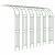 Pergola gradina tip arc pentru plante cataratoare, metal cu acoperire PE, 240x40 cm, verde