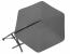 Umbrela de gradina cu brat lateral, inclinabila, 3 m, gri, cu husa