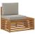 Set de canapele de exterior 7 Bucată Gri natural și deschis GartenMobel Dekor