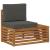 Set de canapele de exterior 7 Bucată Natural și Antracit GartenMobel Dekor