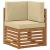 Set de canapele de exterior cu pernă 7 Bucată Natural și Bej GartenMobel Dekor