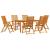 Set de masă pentru grădină 7 pcs Maro Lemn Solid de Acacia GartenMobel Dekor