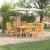 Set de masă pentru grădină 7 pcs Maro Lemn Solid de Acacia GartenMobel Dekor