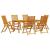 Set de masă pentru grădină 7 pcs Maro Lemn Solid de Acacia GartenMobel Dekor