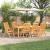 Set de masă pentru grădină 9 pcs Maro Lemn Solid de Acacia GartenMobel Dekor