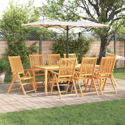 Set de masă pentru grădină 9 pcs Maro Lemn Solid de Acacia GartenMobel Dekor