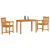 Set de masă pentru grădină 3 pcs Maro Lemn Solid de Acacia GartenMobel Dekor