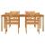 Set de masă pentru grădină 5 pcs Maro Lemn Solid de Acacia GartenMobel Dekor