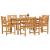 Set de masă pentru grădină 7 pcs Maro Lemn Solid de Acacia GartenMobel Dekor