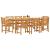 Set de masă pentru grădină 9 pcs Maro Lemn Solid de Acacia GartenMobel Dekor