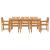 Set de masă pentru grădină 9 pcs Maro Lemn Solid de Acacia GartenMobel Dekor