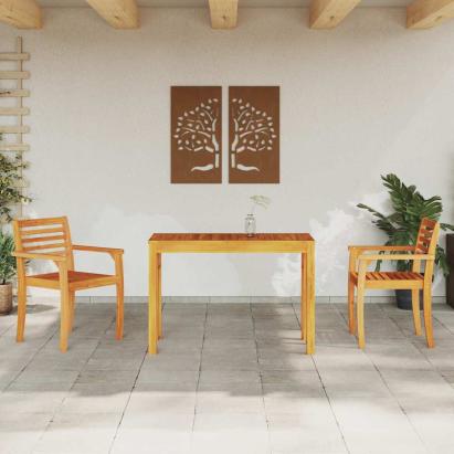 Set de masă pentru grădină 3 pcs Maro Lemn Solid de Acacia GartenMobel Dekor