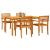 Set de masă pentru grădină 5 pcs Maro Lemn Solid de Acacia GartenMobel Dekor
