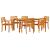 Set de masă pentru grădină 7 pcs Maro Lemn Solid de Acacia GartenMobel Dekor