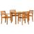 Set de masă pentru grădină 5 pcs Maro Lemn Solid de Acacia GartenMobel Dekor