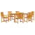 Set de masă pentru grădină 5 pcs Maro Lemn Solid de Acacia GartenMobel Dekor