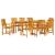 Set de masă pentru grădină 7 pcs Maro Lemn Solid de Acacia GartenMobel Dekor