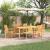 Set de masă pentru grădină 7 pcs Maro Lemn Solid de Acacia GartenMobel Dekor