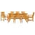Set de masă pentru grădină 7 pcs Maro Lemn Solid de Acacia GartenMobel Dekor