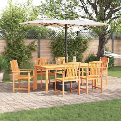 Set de masă pentru grădină 7 pcs Maro Lemn Solid de Acacia GartenMobel Dekor