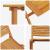 Set Bistro Pliabil 3 pcs Maro Lemn Solid de Acacia GartenMobel Dekor