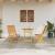 Set Bistro Pliabil 3 pcs Maro Lemn Solid de Acacia GartenMobel Dekor